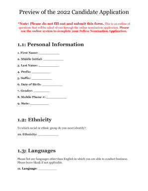 Form preview