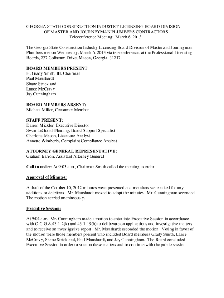 Fillable Online sos ga STATE CONSTRUCTION INDUSTRY LICENSING