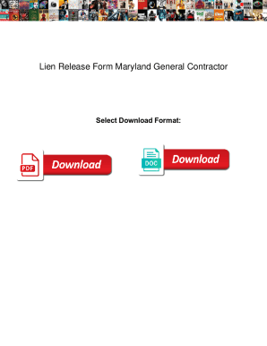 Lien Release Form Maryland General Contractor. Lien Release Form Maryland General Contractor locator
