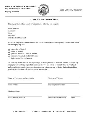 CLAIM FOR EXCESS PROCEEDS - co.monterey.ca.us