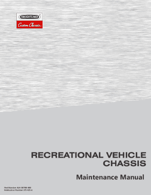 Fillable Online Recreational Vehicle Chassis Maintenance Manual ...