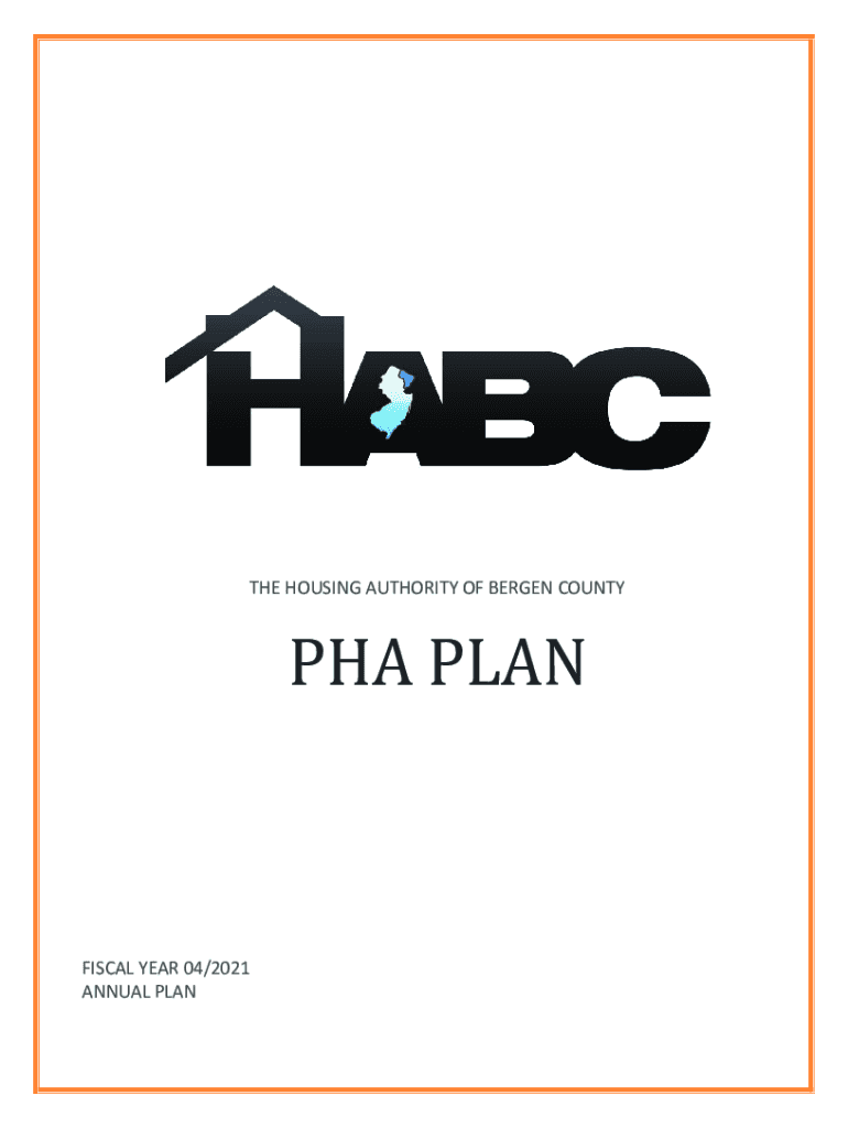 Fillable Online Annual Plan Housing Authority of the City of Paterson