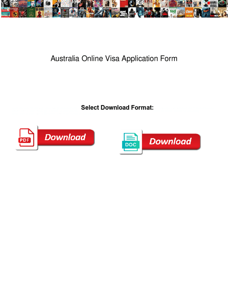 Fillable Online Australia Online Visa Application Form Australia Online Visa Application Form australia-online-visa-application-form-youtube