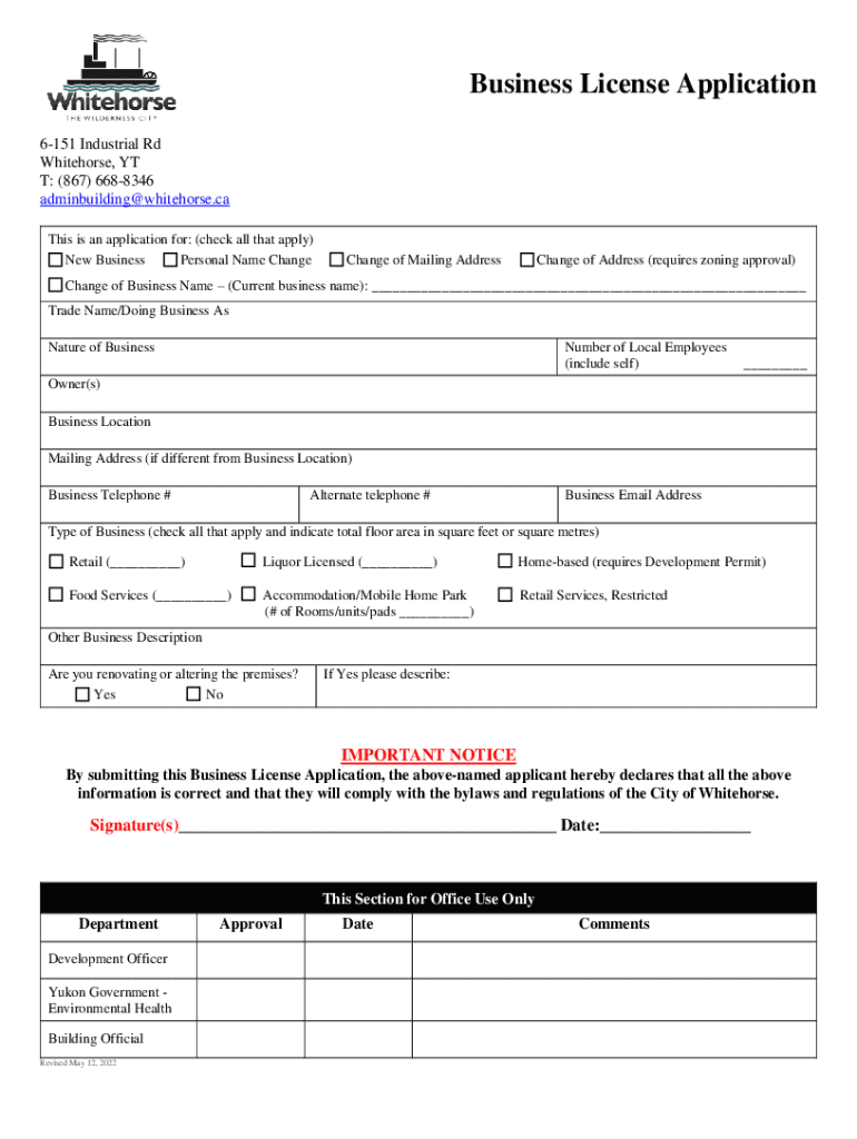 canada license application city Preview on Page 1