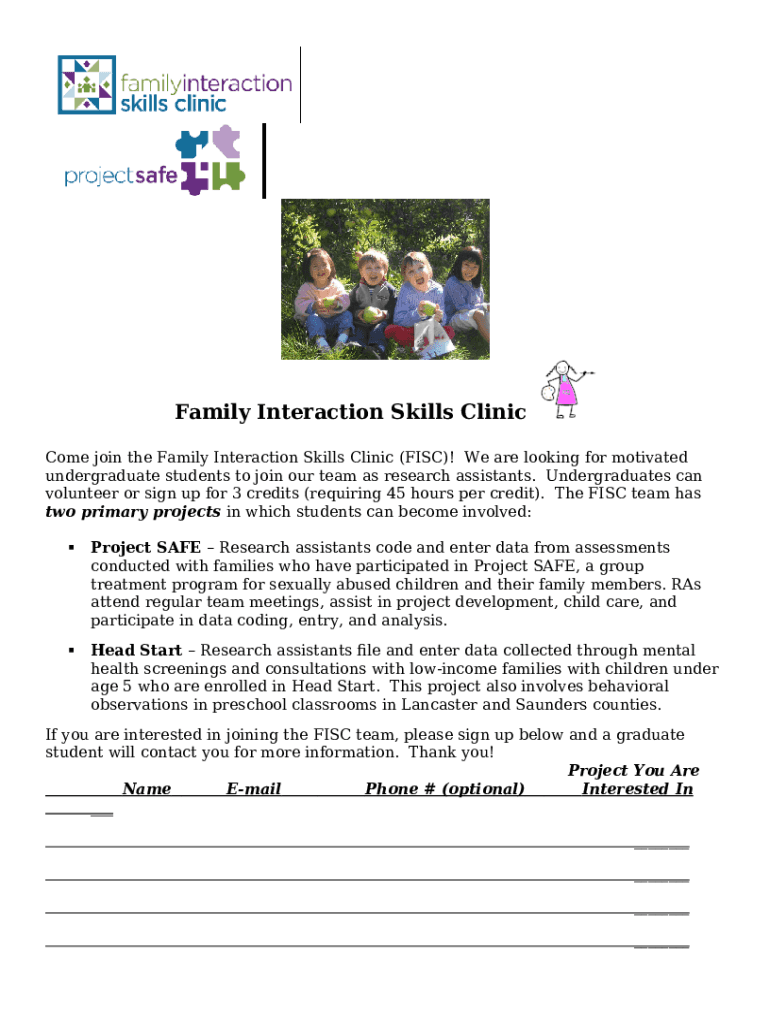 What is the abbreviation for family interaction skills clinic