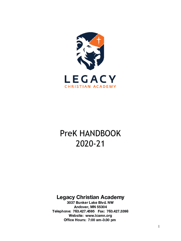 Fillable Online Legacy Christian Academy School Christian 3037