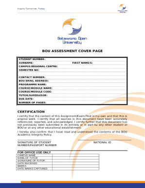 bou assignment cover page pdf