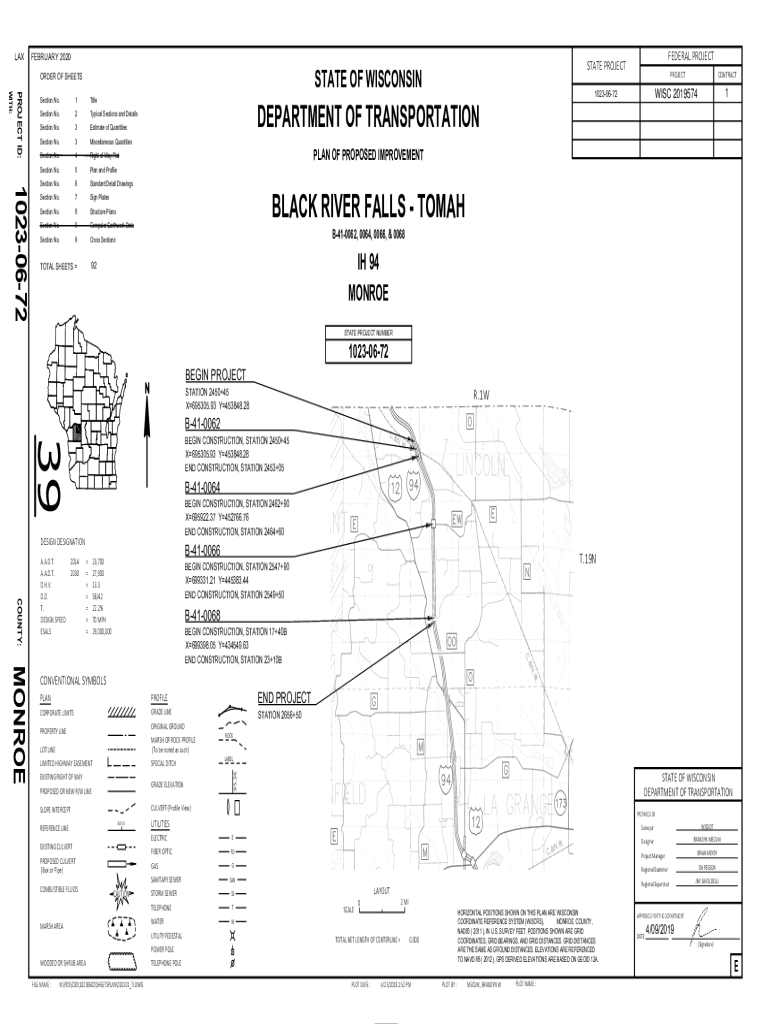 Fillable Online ftp dot wi 10230672;Black River Falls Tomah. I 94