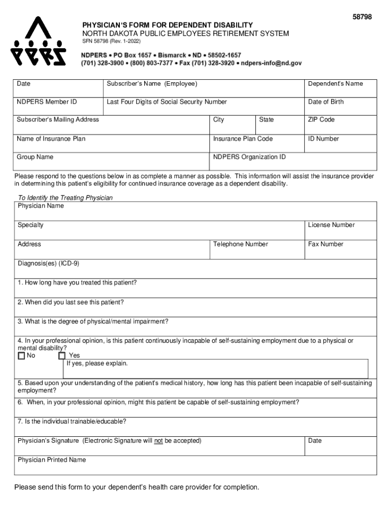 Fillable Online Fillable Online nd Physician's Form for Handicapped
