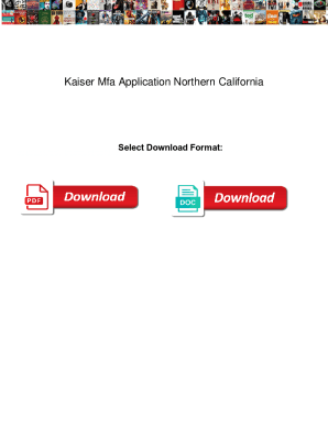 mfa application for kaiser
