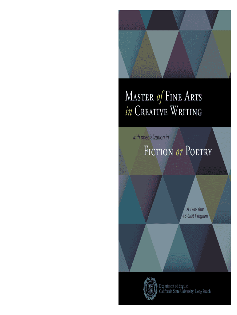 Fillable Online catalog.csulb.edupreviewprogramProgram Art, M.F.A