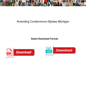 Amending Condominium Bylaws Michigan. Amending Condominium Bylaws Michigan fear