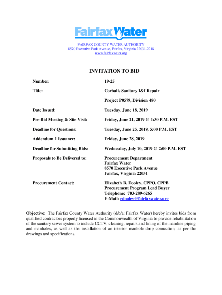 Fillable online fallschurchtimesfilescurrentfairfax county water