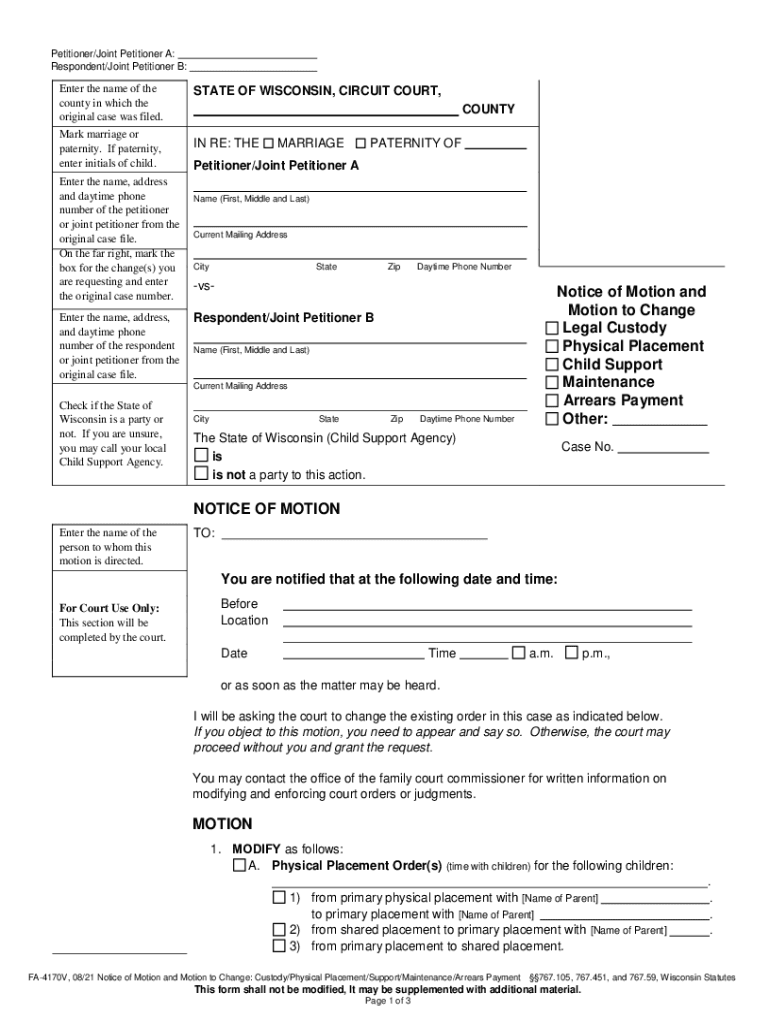 2021-2025 Form WI FA-4170V Fill Online, Printable, Fillable, Blank 