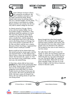 Bessie Coleman Biography - life, family, children, story, death, school ...