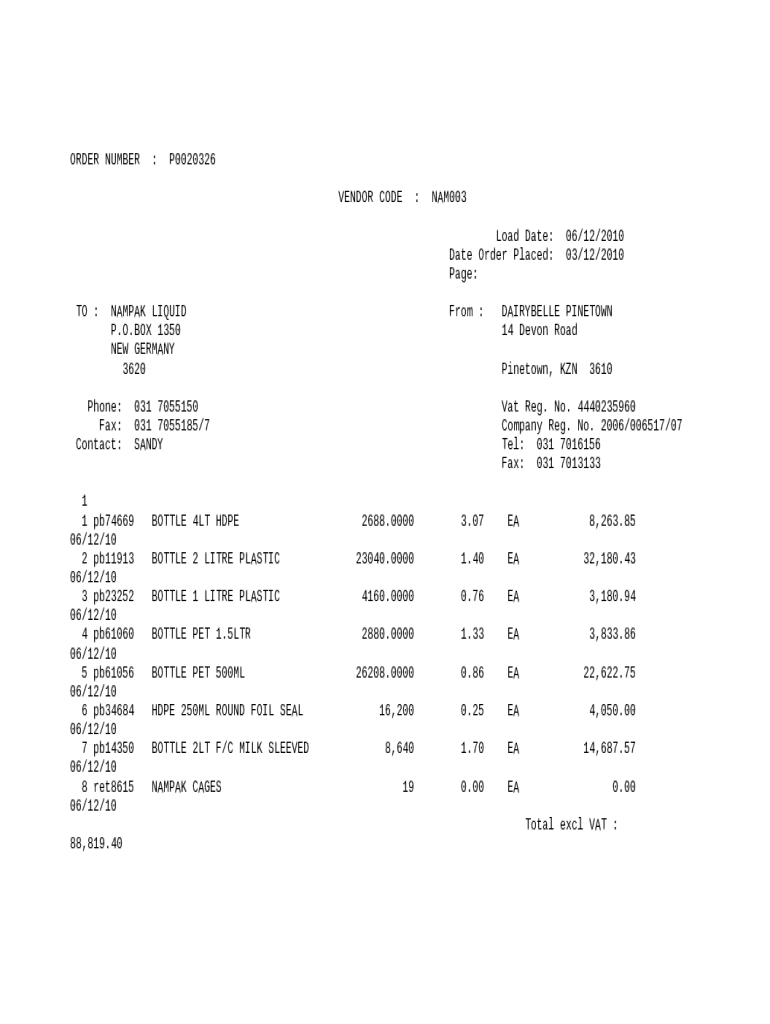 Order 12/6 CC Charged.. NO ORDER
