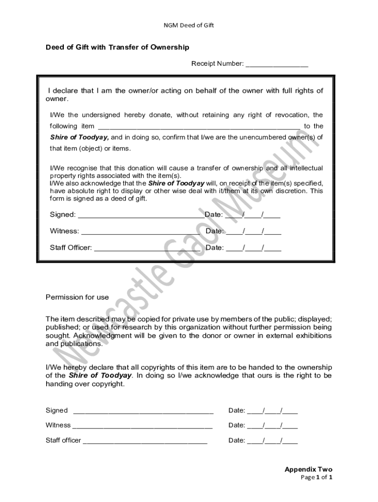 Fillable Online Deed FormFree