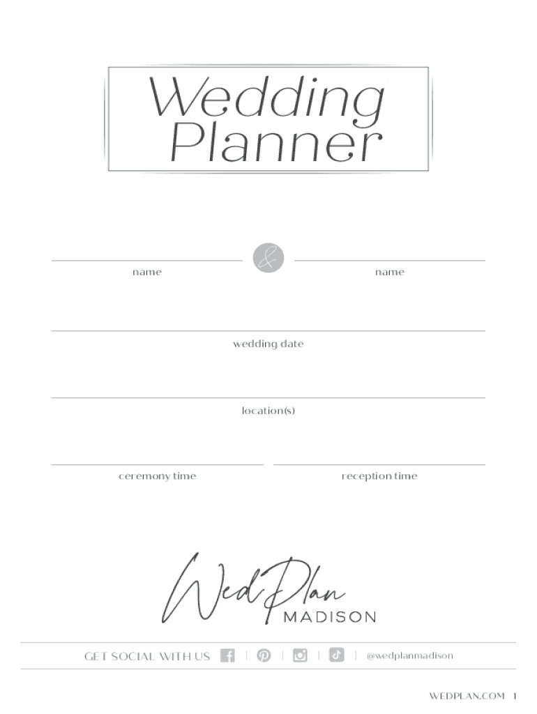wedding planning worksheets Preview on Page 1