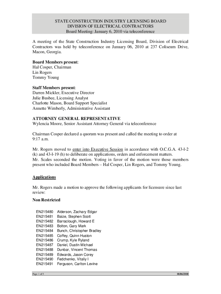 Fillable Online sos ga STATE CONSTRUCTION INDUSTRY LICENSING BOARD Fax