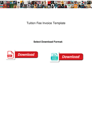 Fillable Online Tuition Fee Invoice Template. Tuition Fee Invoice ...