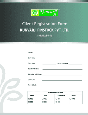 www.kunvarji.comwp-contentuploadsClient Registration Form KUNVARJI FINSTOCK PVT. LTD.