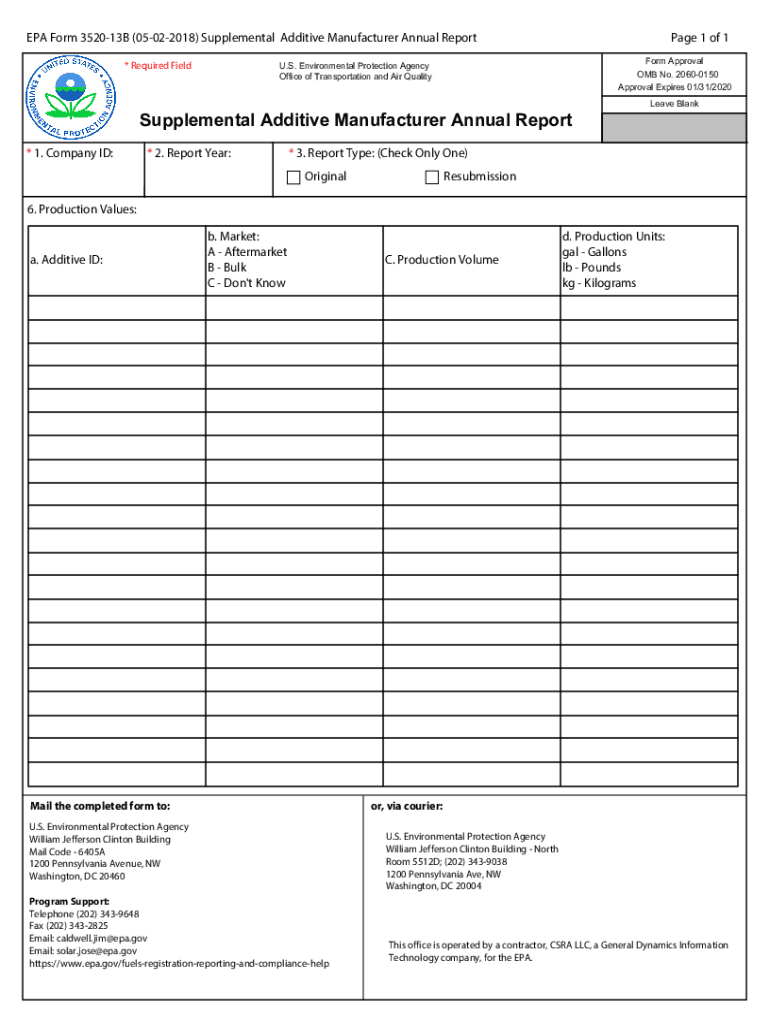 Fillable Online www.epa.govsitesproductionEPA Form 352013A, B Fuel