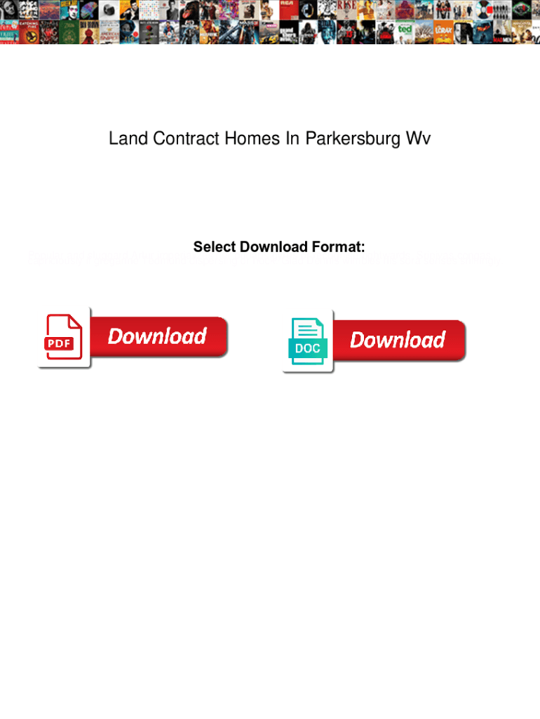 Fillable Online Land Contract Homes In Parkersburg Wv. Land Contract