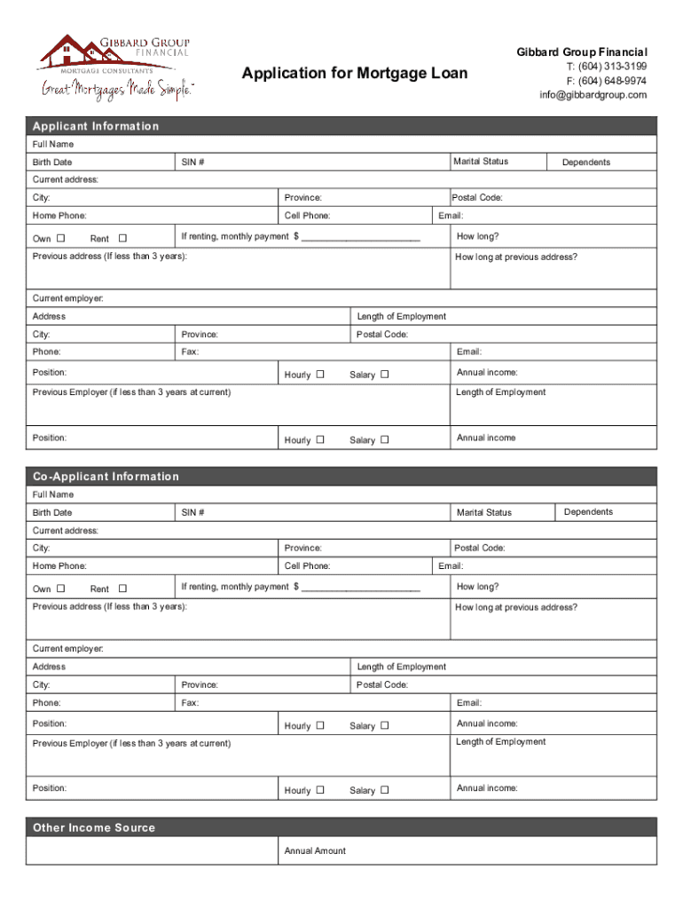 canada financial mortgage loan Preview on Page 1
