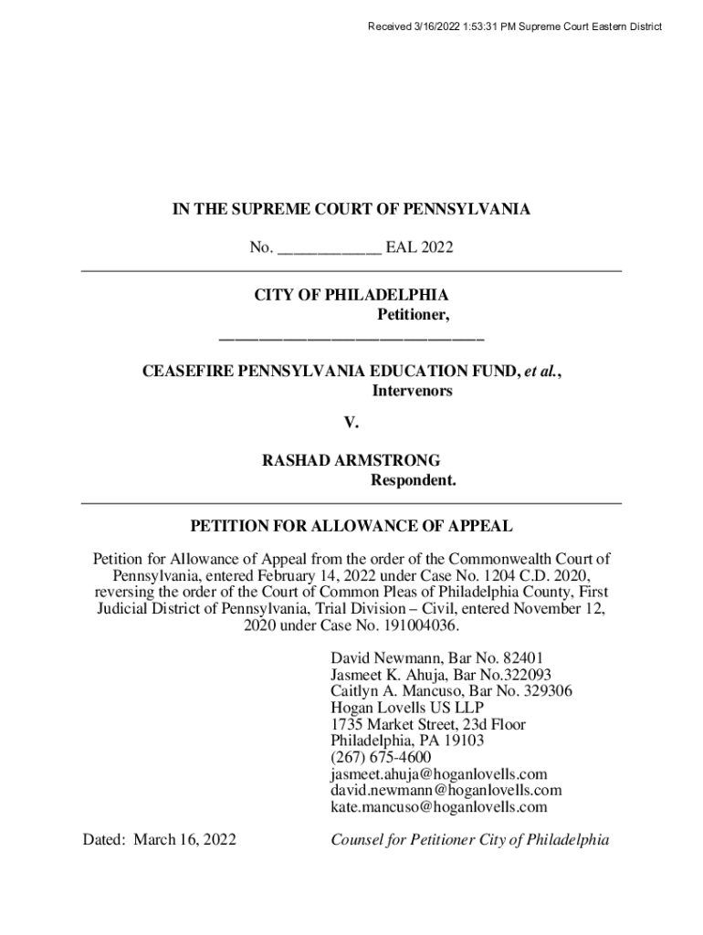 Fillable Online THE SUPREME