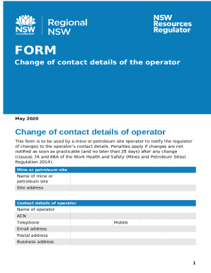 Form MCSA-5889 - Motor Carrier Records Change FormFMCSAChange of contact detailsDepartment of Mines, IndustryForm MCSA-5889 - Motor Carrier Records Change FormFMCSA