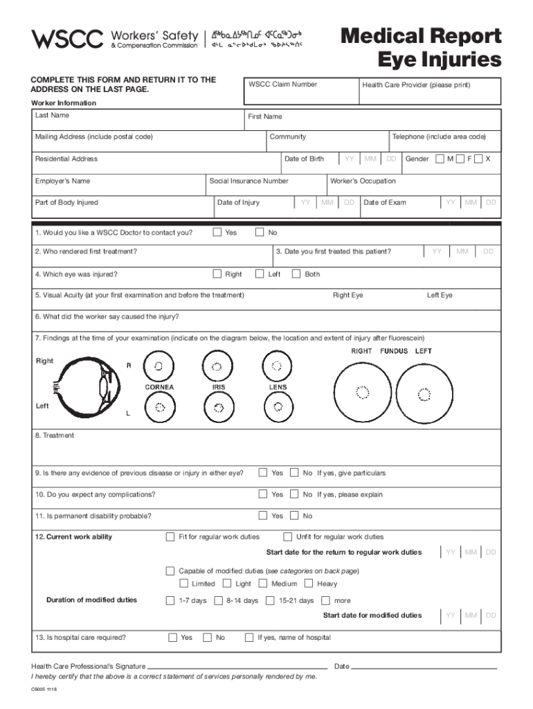 canada medical report injuries Preview on Page 1