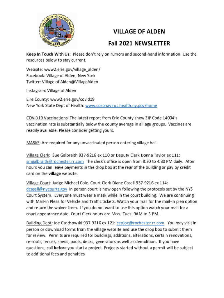Fillable Online www2 erie wwe1.osc.state.ny.usFinancialAlden2021County