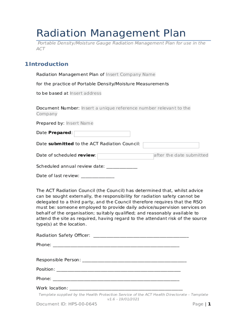 Radiation Management Plan Template for Portable Soil Moisture Doc