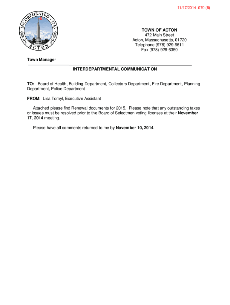 Fillable Online www.actonma.govArchiveViewFileTOWN OF ACTON 472 Main