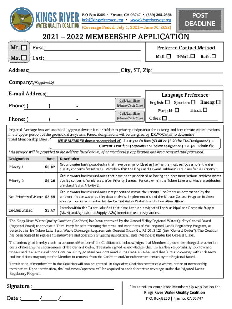 kings river water quality coalition Preview on Page 1