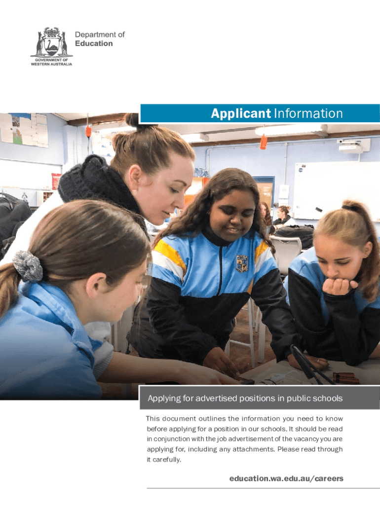 Fillable Online Applicant Information search.jobs.wa.gov.au Fax Email Print pdfFiller