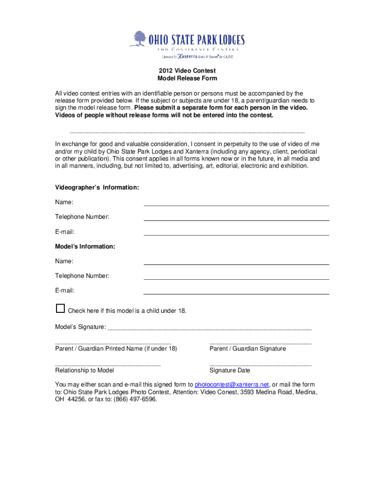 Fillable Online Photo Model Release Form - All Business Templates Fax ...