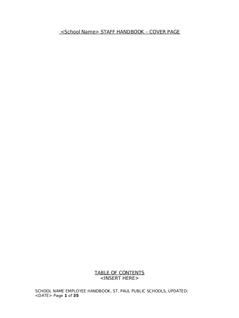 Www mswordcoverpageshandbook cover pagesHandbook Cover Page 