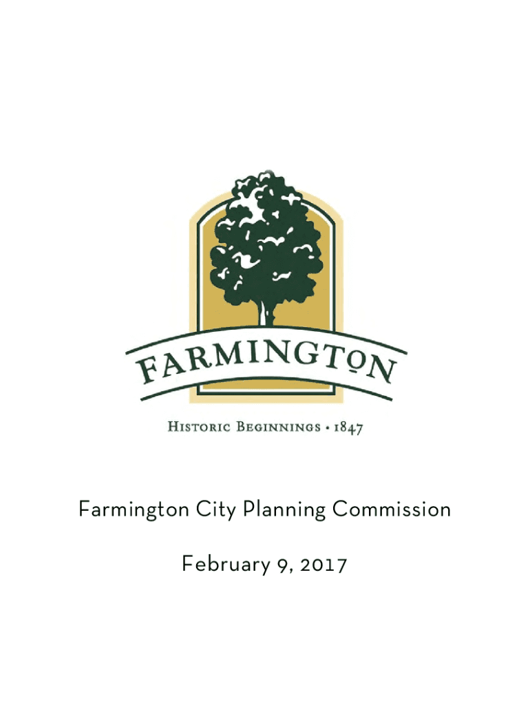 Fillable Online Farmington City Planning Commission Fax Email Print