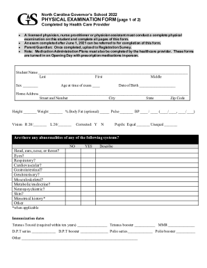 Fillable Online Reference* ANNUAL FORMS - North Carolina High School ...