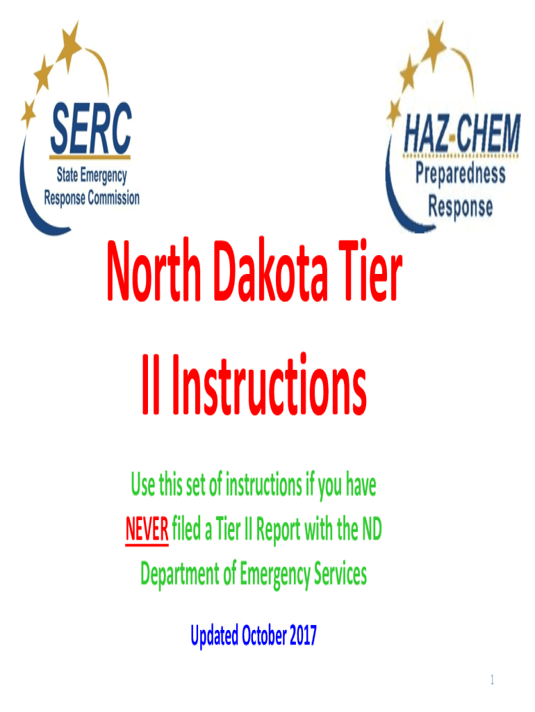 Fillable online state tier ii reporting requirements and proceduresus