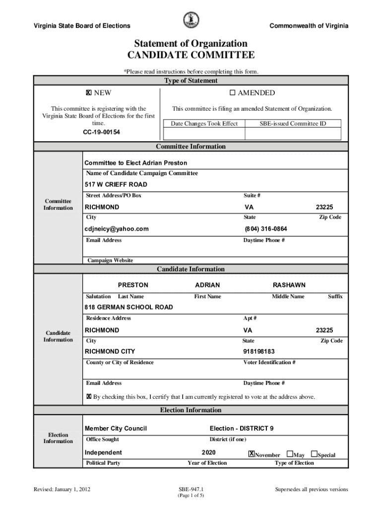 Form preview