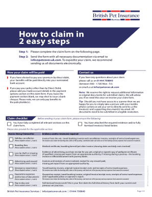 help you cover pet insurance claim form
