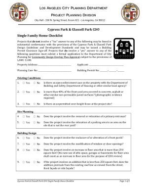 Fillable Online CITY PLANNING DEPARTMENT - Los AngelesLocations ...