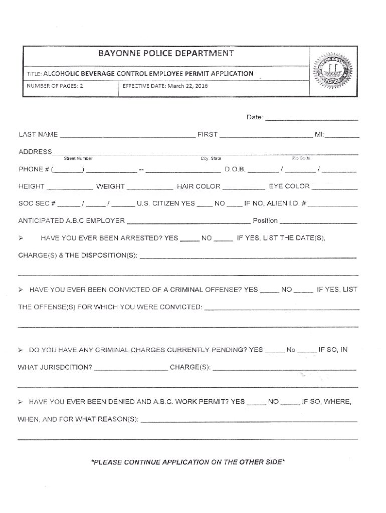 new jersey work permit Preview on Page 1