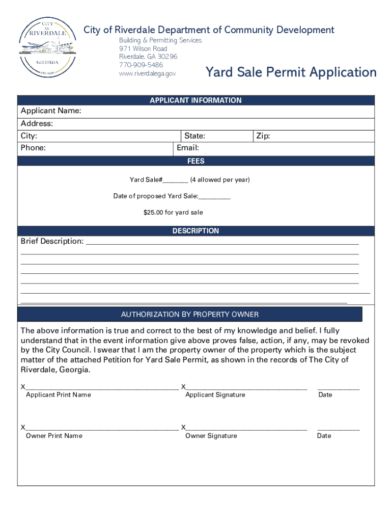 riverdalega Building-Permit-Application-1120City of Riverdale Department of Community Development Preview on Page 1