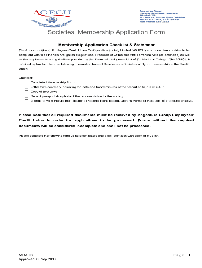 Fillable Online FREE 14+ Sample Membership Application Forms in