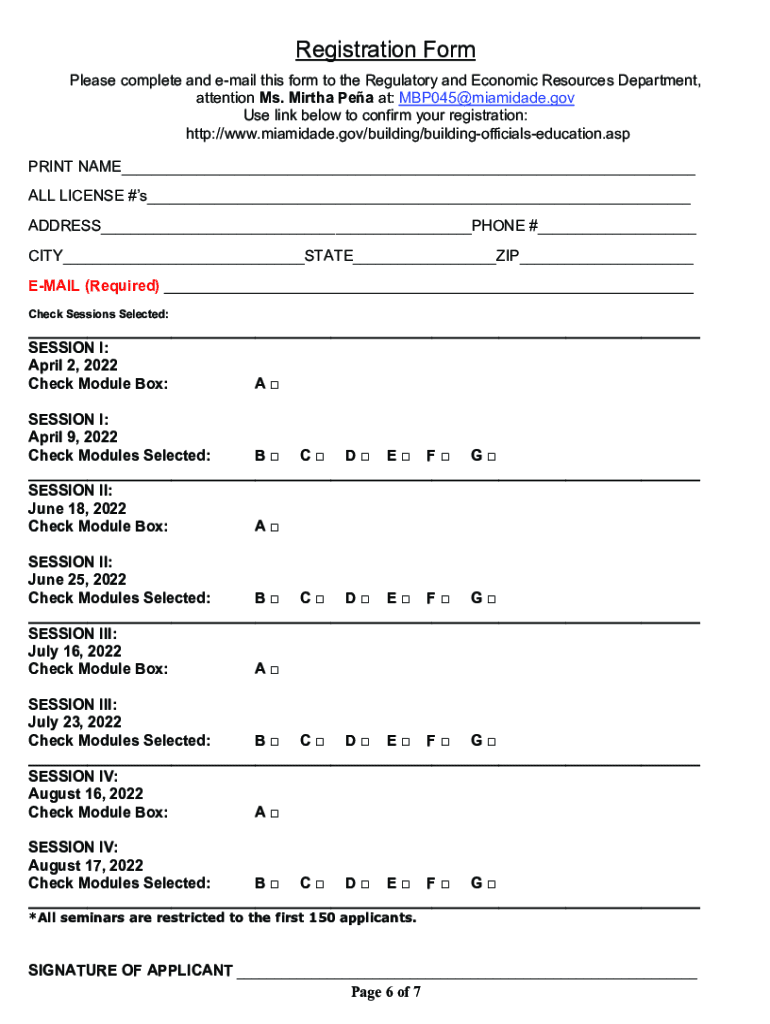 Fillable Online Continuing Education Courses MiamiDade