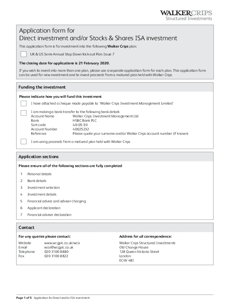 Fillable Online www.pdffiller.com611658396--Direct-and-ISAFillable ...