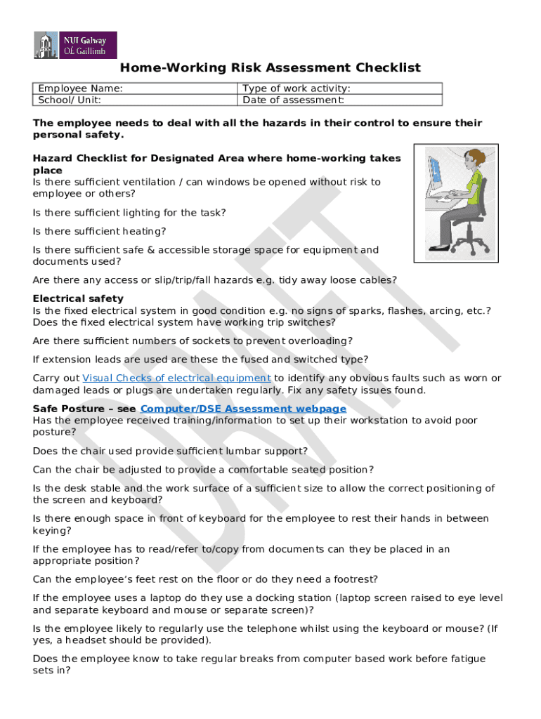 How To Carry Out A Home Working Risk AssessmentRisk Assessment 